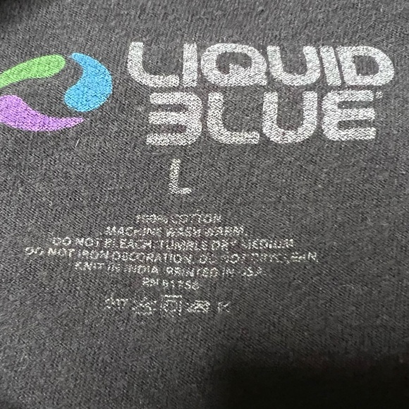 Liquid Blue Pink Floyd Dark Side of the Moon Graphic 2012 T-Shirt Black Unisex L - Picture 6 of 6